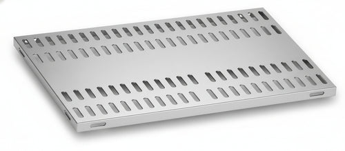 Piano aggiuntivo FORATO per scaffalatura in acciaio inox a ganci cm. 130x30
