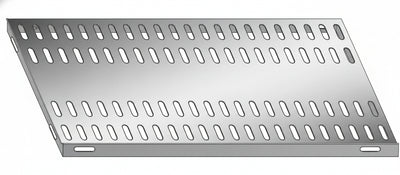 Piano aggiuntivo FORATO per scaffalatura in acciaio inox a ganci cm. 140x40