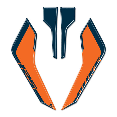 Adesivi 3D Protezioni Muso Frontale moto compatibili con KTM Duke 125 2024-2025
