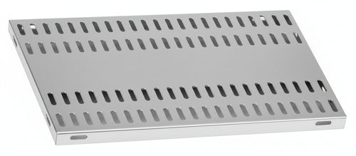 Piano aggiuntivo FORATO per scaffalatura in acciaio inox a ganci cm. 160x30
