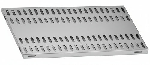 Piano aggiuntivo FORATO per scaffalatura in acciaio inox a ganci cm. 160x40