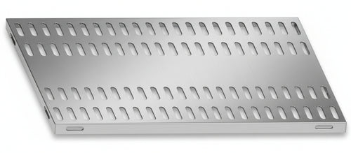 Piano aggiuntivo FORATO per scaffalatura in acciaio inox a ganci cm. 160x50