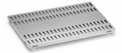 Piano aggiuntivo FORATO per scaffalatura in acciaio inox a ganci cm. 160x60
