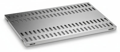 Piano aggiuntivo FORATO per scaffalatura in acciaio inox a ganci cm. 180x40