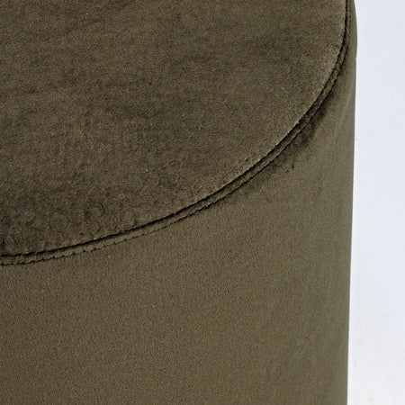 Pouf "Lucilla" in velluto anticato h 40 cm arredamento per salotto moderno