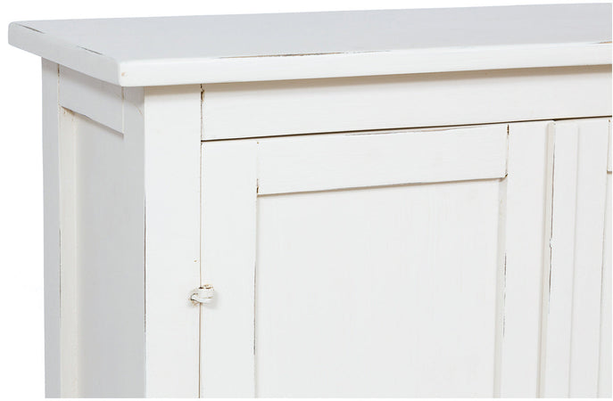 Biscottini Biscottini Stipetto Country massello tiglio bianco anticato 68x25x98 Made Italy