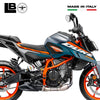 Adesivi 3D Protezioni laterali serbatoio compatibili con KTM 390 Duke 2024-2025