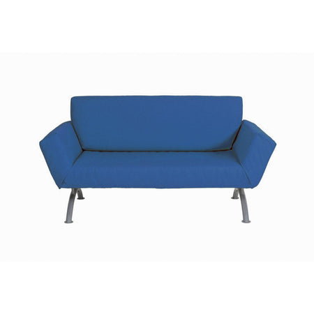 Divano letto trasformabile 2 Posti "Plutone" a cricchetto con materasso "Made in Italy"