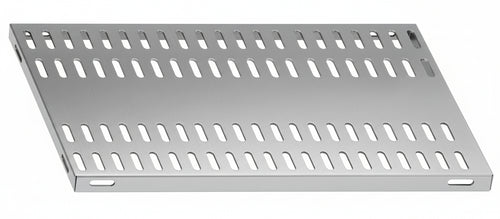 Piano aggiuntivo FORATO per scaffalatura in acciaio inox a ganci cm. 200x40