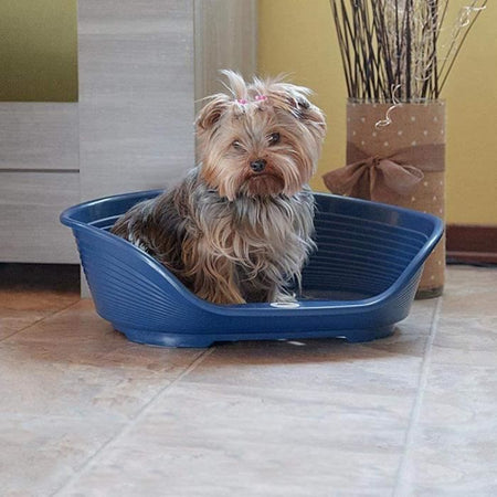 FERPLAST Cestino Siesta Deluxe 2 - 49x36x17,5 cm - Grigio scuro - Per cani e gatti