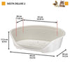 FERPLAST Cestino Siesta Deluxe 2 - 49x36x17,5 cm - Grigio scuro - Per cani e gatti