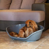 FERPLAST Cestino Siesta Deluxe 4 - 61,5x45x21,5 cm - Grigio scuro - Per cani e gatti