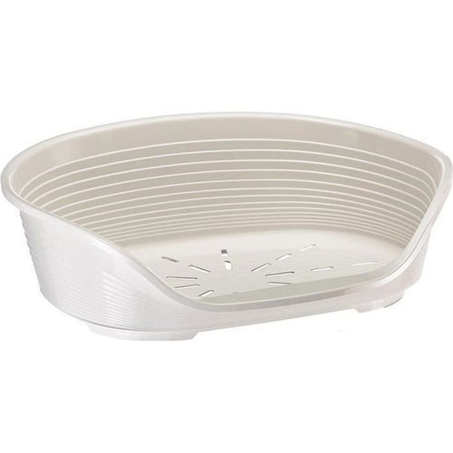 FERPLAST Cesto Siesta Deluxe 6 - 70,5x52x23,5 cm - Bianco - Per cane e gatto
