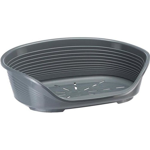 Cestino FERPLAST Siesta Deluxe 6 - 70,5x52x23,5 cm - Grigio scuro - Per cani e gatti