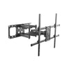 Staffa A Muro Per Monitor Tv 60-100 Fino A 75 Kg Estensione Fino A 635 Mm Con Movimento Orizzontale E Verticale