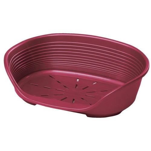FERPLAST Siesta Deluxe 10 cestino in plastica - Bordeaux - Per cani