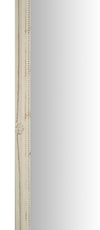 Biscottini Specchio Specchiera da parete e appendere verticale/orizzontale L50xPR4xH140 cm finitura bianco anticato