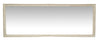 Biscottini Specchio Specchiera da parete e appendere verticale/orizzontale L50xPR4xH140 cm finitura bianco anticato