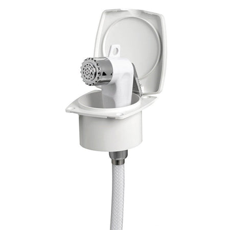 Doccia Boris Bianca Con Box Bianco (Tubo 4Mt)