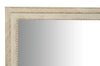 Biscottini Specchio Specchiera da parete e appendere verticale/orizzontale L90xPR4xH120 cm finitura bianco anticato