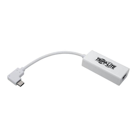 Tripp Lite U436-06N-GBW-RA scheda di interfaccia e adattatore (Usb-C To Gigabit Network - Adapter With Right Angle - Usb-C, Thunderbolt 3 Compatibility - White - Warranty: 12M)