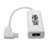 Tripp Lite U436-06N-GBW-RA scheda di interfaccia e adattatore (Usb-C To Gigabit Network - Adapter With Right Angle - Usb-C, Thunderbolt 3 Compatibility - White - Warranty: 12M)