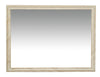 Biscottini Specchio Specchiera da parete e appendere verticale/orizzontale L90xPR4xH120 cm finitura bianco anticato