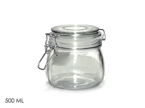 Barattolo Tondo Ermetico 500ml
