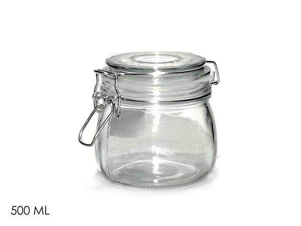 Barattolo Tondo Ermetico 500ml