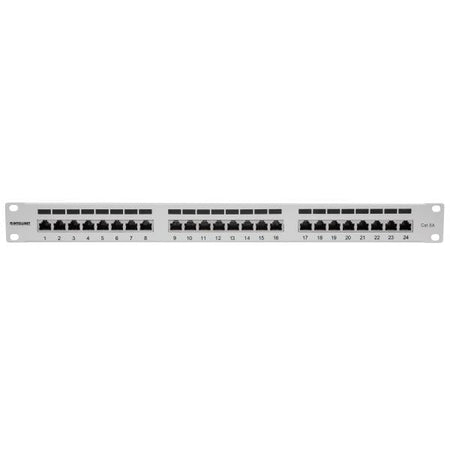 Pannello Patch FTP 24 porte 19'' Cat6a Grigio