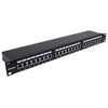 Intellinet 720854 1U (Patch Panel, Cat6A, Ftp, - 24-Port, 1U, Shielded, 90? - Top-Entry Punch Down Blocks, Black - Warranty: 12M)