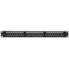 Intellinet 720854 1U (CAT6A PATCH PANEL 24-PORT FTP- - 1U SHIELD 90/DEG TOP/PUN DWN BLK)