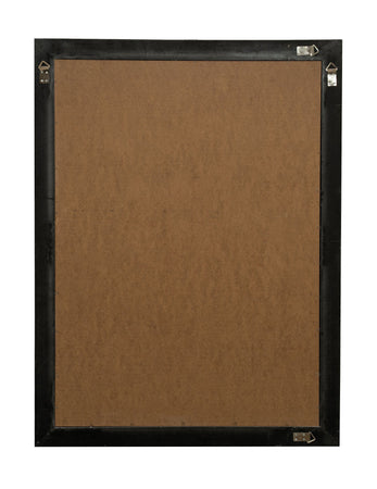 Biscottini Specchio Specchiera Impero da parete e appendere verticale/orizzontale L90xPR4xH120 cm finitura argento e nero anticato