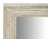 Biscottini Specchio Specchiera da parete e appendere verticale/orizzontale L60xPR4xH90 cm finitura bianco anticato