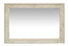 Biscottini Specchio Specchiera da parete e appendere verticale/orizzontale L60xPR4xH90 cm finitura bianco anticato