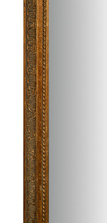 Biscottini Specchio Specchiera Biscottini 72x3x180 rettangolare parete foglia oro anticato