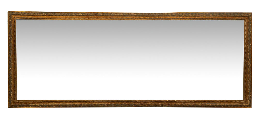 Biscottini Specchio Specchiera Biscottini 72x3x180 rettangolare parete foglia oro anticato