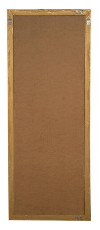 Biscottini Specchio Specchiera da parete e appendere verticale/orizzontale L72xPR3xH180 cm finitura foglia oro anticato