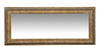 Biscottini Specchio Specchiera da parete e appendere verticale/orizzontale L35xPR4xH82 cm finitura foglia oro anticato