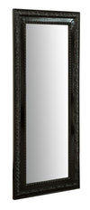 Biscottini Specchio Specchiera da parete e appendere verticale/orizzontale L35xPR4xH82 cm finitura nero lucido