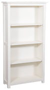 Biscottini Piccola libreria Country in legno massello di tiglio finitura bianca anticata L68xPR25xH130 cm. Made in Italy