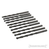Punte metriche trapano Jobber HSS-R 10 pezzi acciaio temperato Silverline silverline