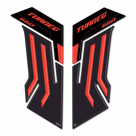 Protezioni laterali serbatoio Adesivi 3D compatibili con Aprilia Tuareg 660 2024