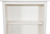 Biscottini Piccola libreria Country in legno massello di tiglio finitura bianca anticata L68xPR25xH130 cm. Made in Italy