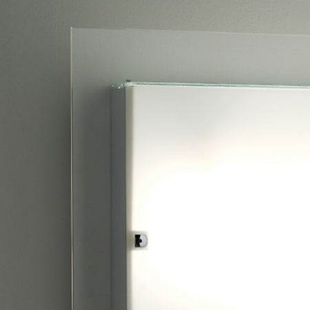 Plafoniera Illuminando FLAT PL 40 E27 LED lampada soffitto quadrata moderna vetro satinato trasparente interno