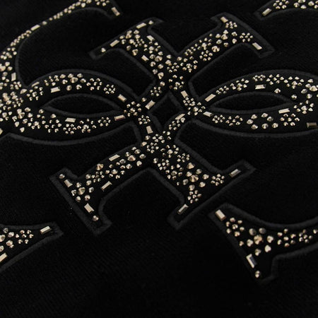 Guess maglione nero con logo borchie SYLVIE W5BR42Z26I2JBLK