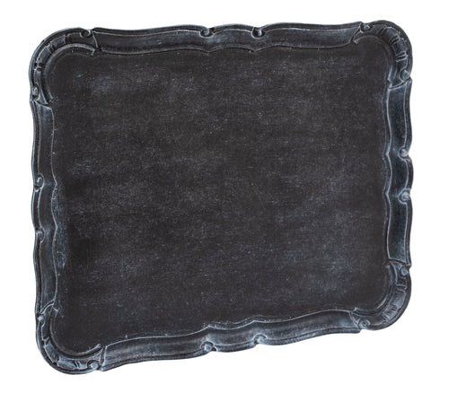 Biscottini Vassoio Biscottini in Legno Nero Lavorazione Artigianale Fiorentina 41x32x2
