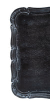 Biscottini Vassoio Biscottini in Legno Nero Lavorazione Artigianale Fiorentina 41x32x2