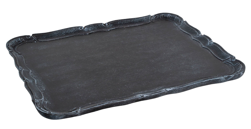 Biscottini Vassoio in legno finitura nera Made in Italy