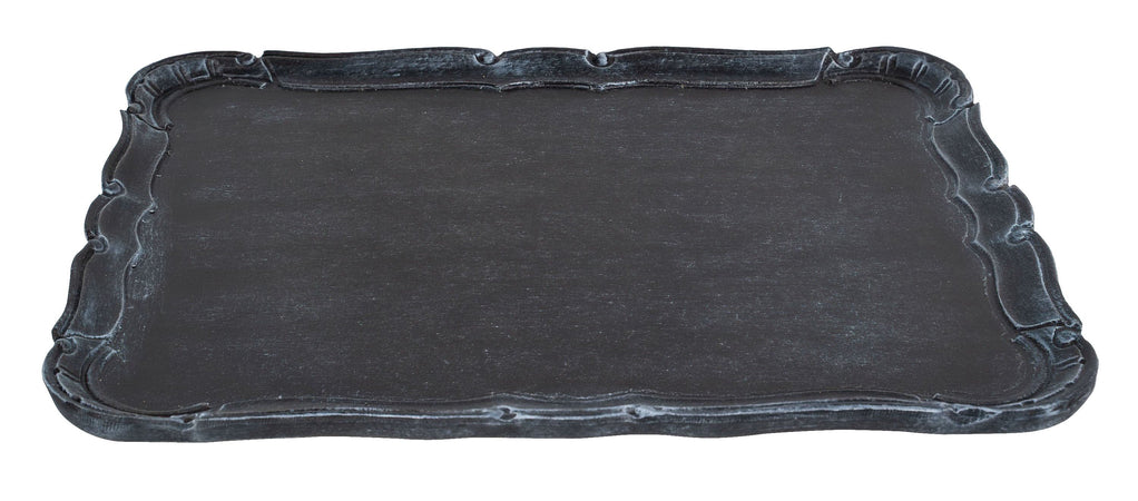 Biscottini Vassoio Biscottini in Legno Nero Lavorazione Artigianale Fiorentina 41x32x2